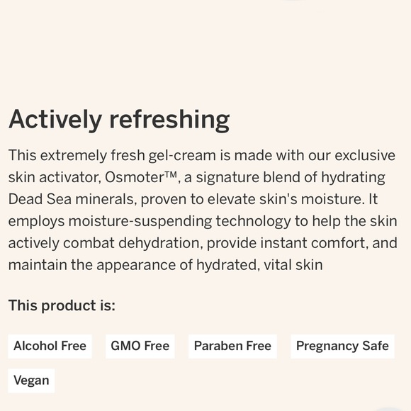 AHAVA Time To Hydrate Active Moisture Gel Cream, advanced skin conditioner - Picture 4 of 4